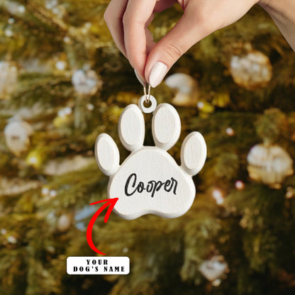 Shineful Personalized 2D Acrylic Ornament - Paw Print