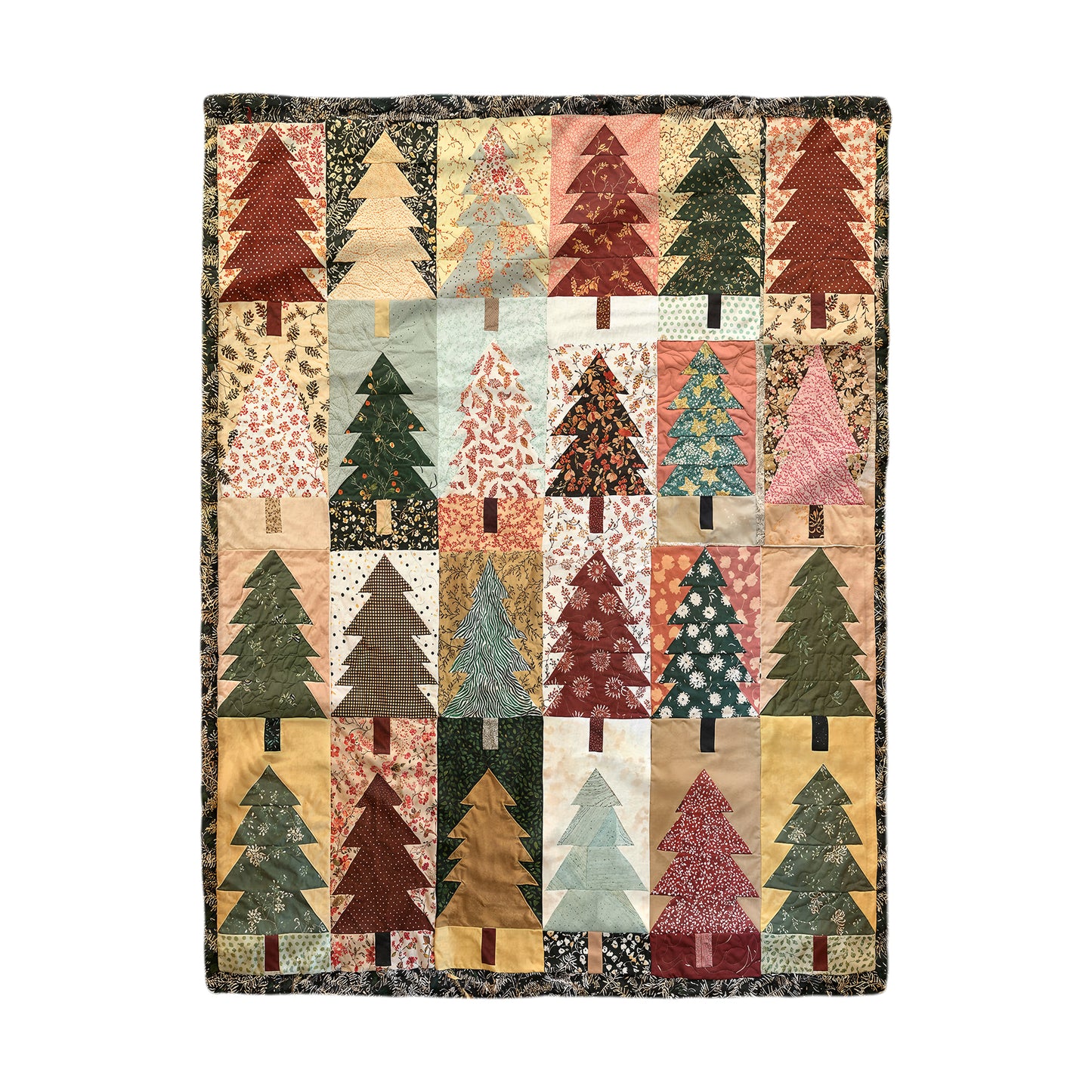 Couverture polaire brillante Motif sapin de Noël festif