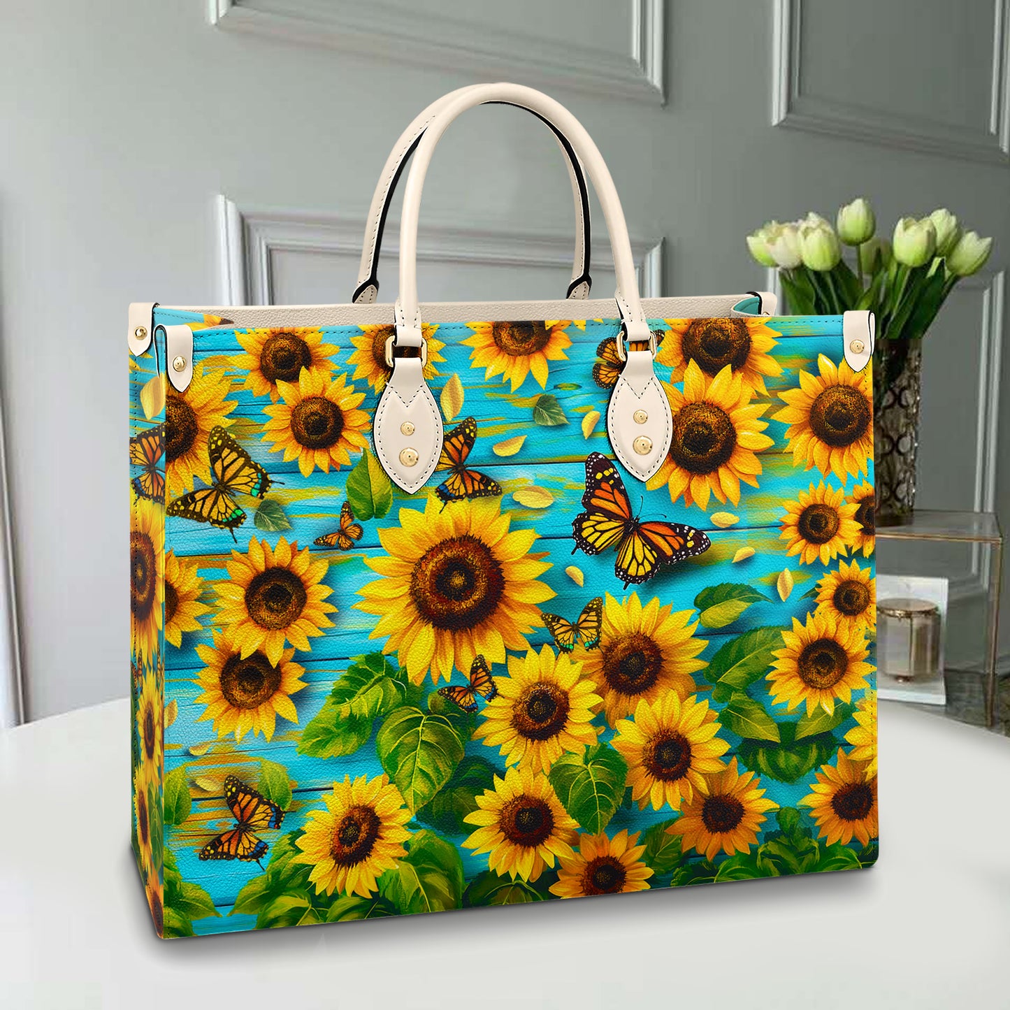 Sac en cuir brillant Sunshine Blossom