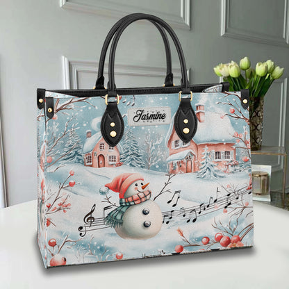 Shineful Leather Bag Christmas Winter Melody