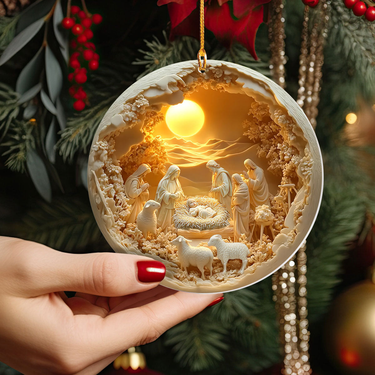 Shineful 2D Acrylic Ornament Sacred Moments Holiday