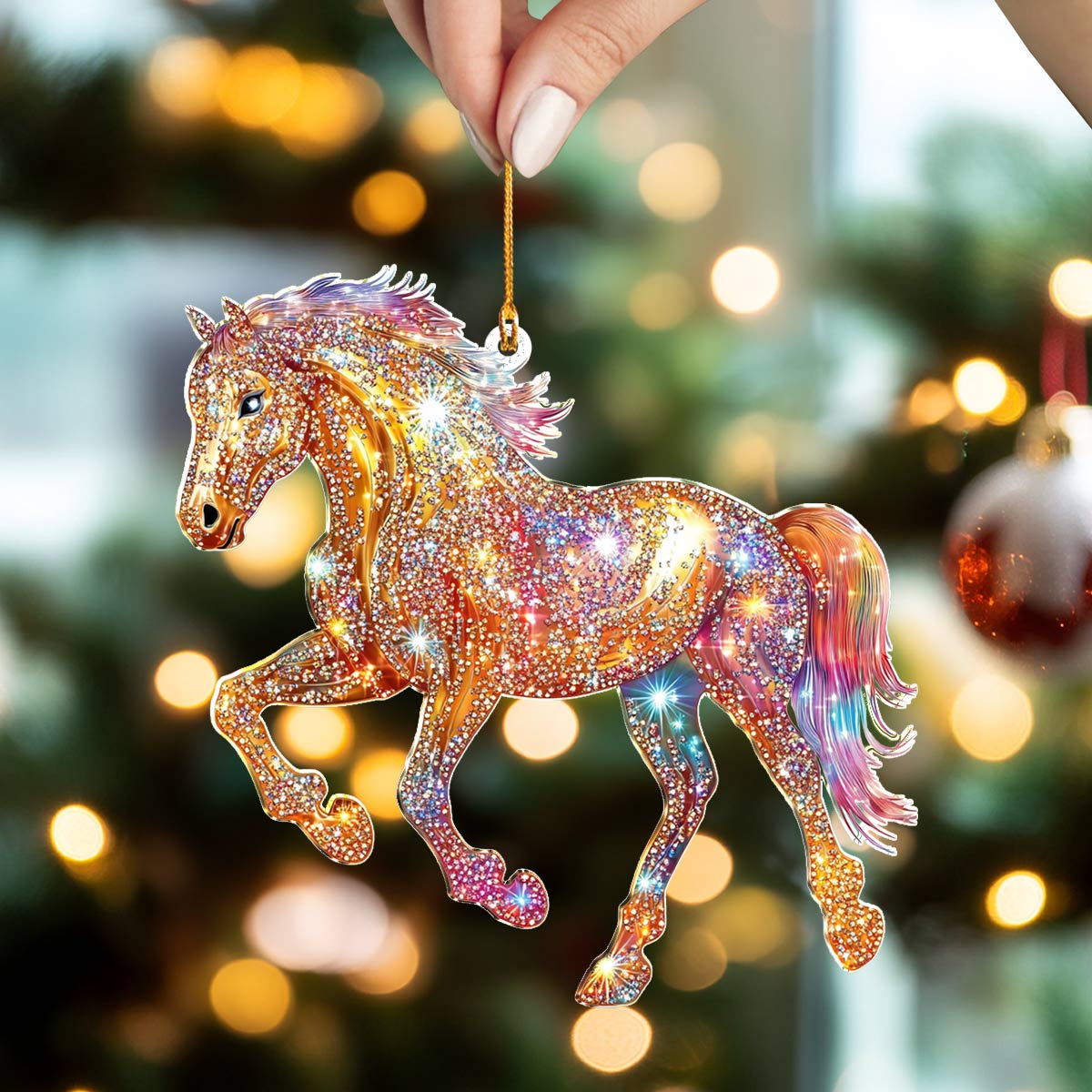 Shineful 2D Acrylic Ornament  Illuminated Unicorn