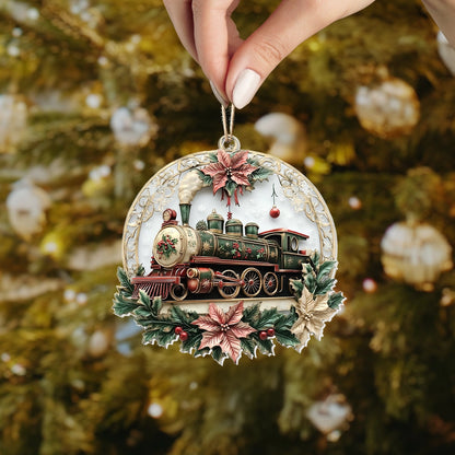 Shineful 2D Acrylic Ornament - Classic Christmas Train