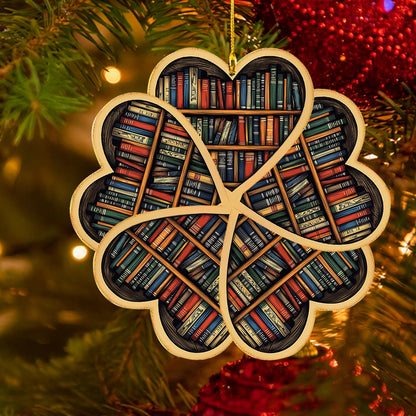 Shineful 2D Acrylic Ornament Shamrock of Book Stories