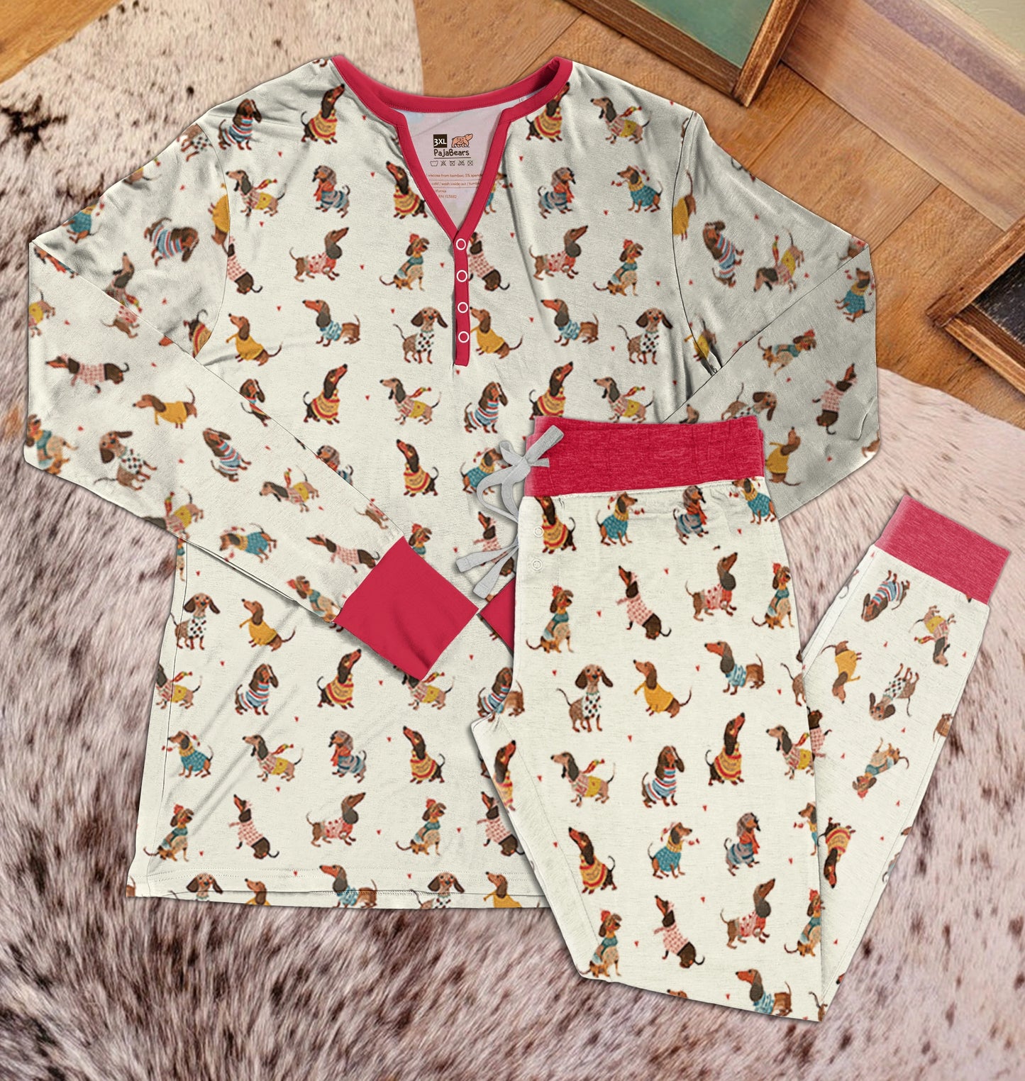 Shineful Pajama Sets Dachshund Style Wiener