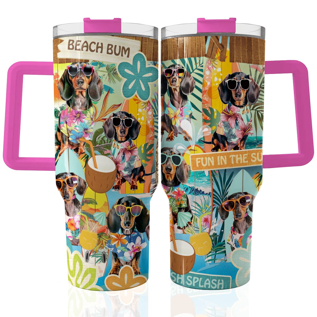 Shineful Tumbler Dachshund Summer Vibe