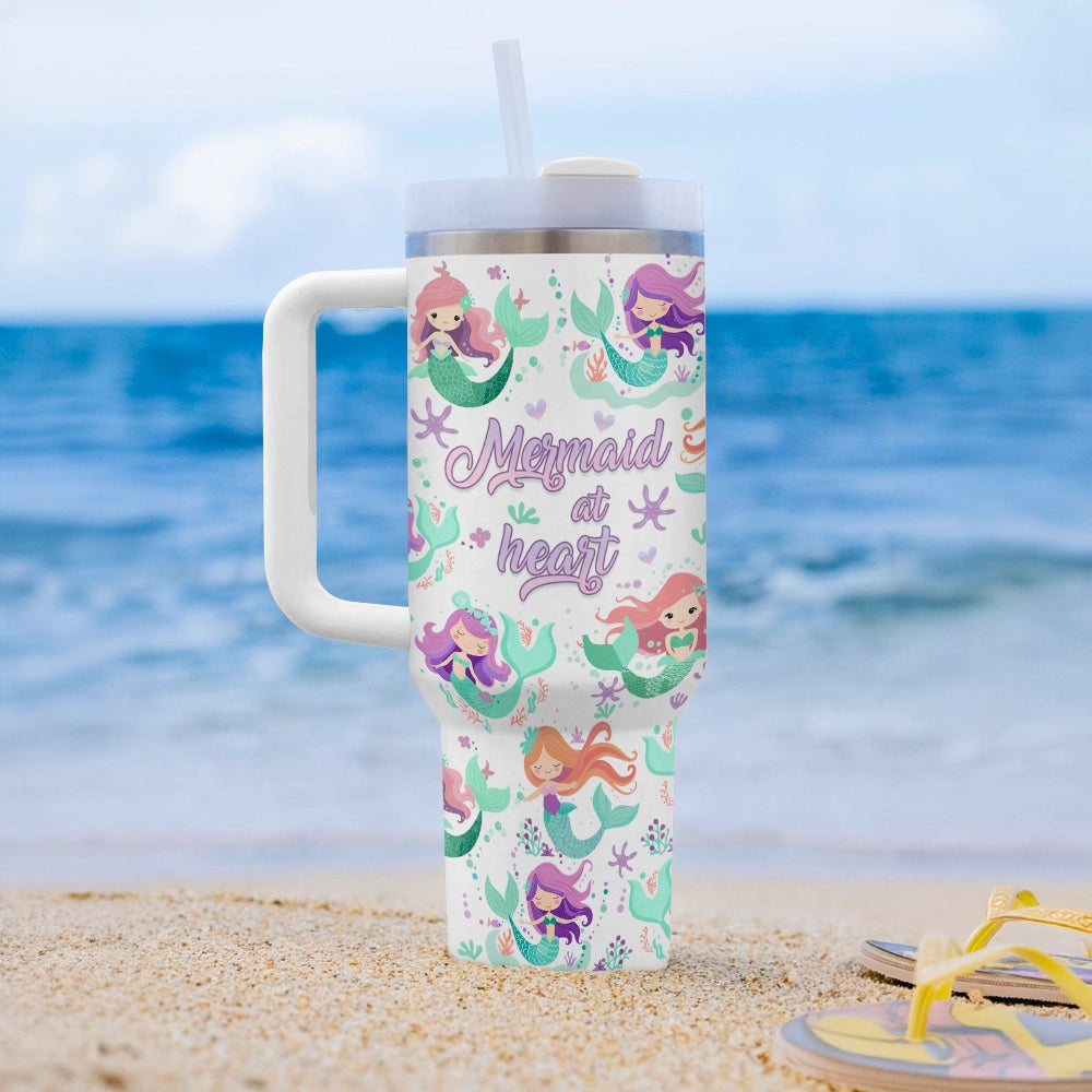 Shineful Tumbler Personalized Mermaid At Heart