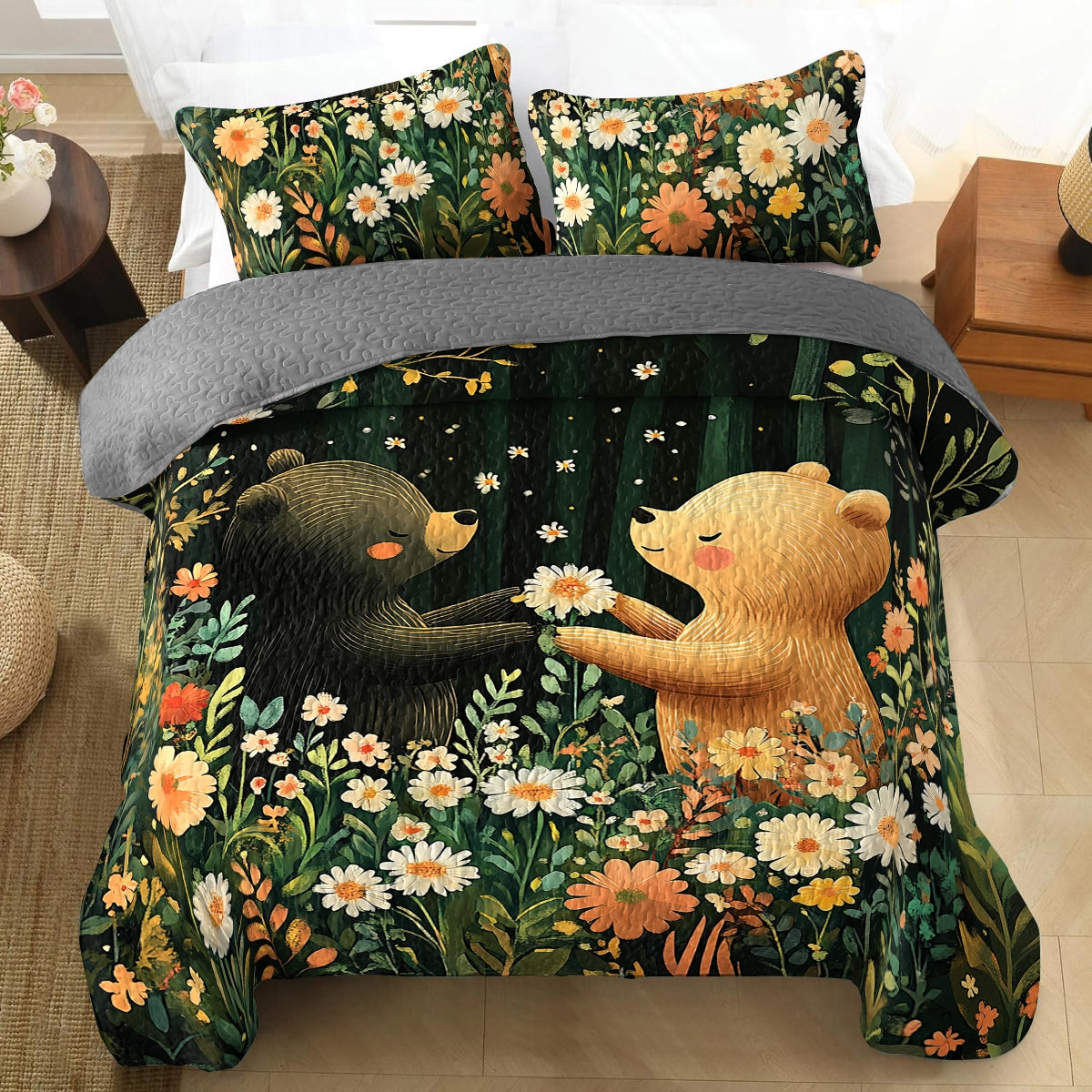 Shineful All Season Quilt 3-Piece Set - Bear Hugs