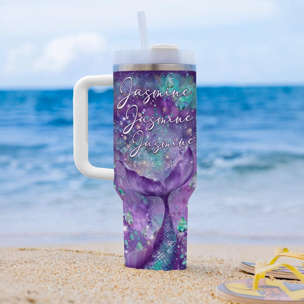 Shineful Tumbler Personalized Cosmic Mermaid