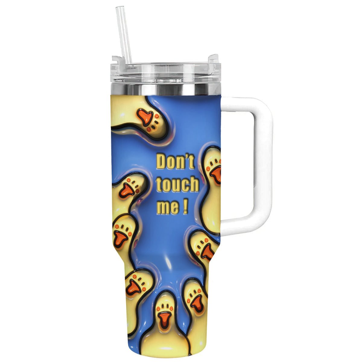 Duck Shineful™ Tumbler Funny Nl09 White 40Oz