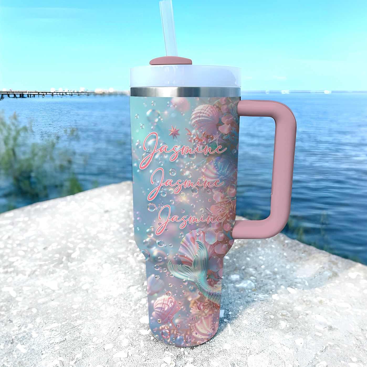 Shineful Tumbler Personalized Sea Whisper