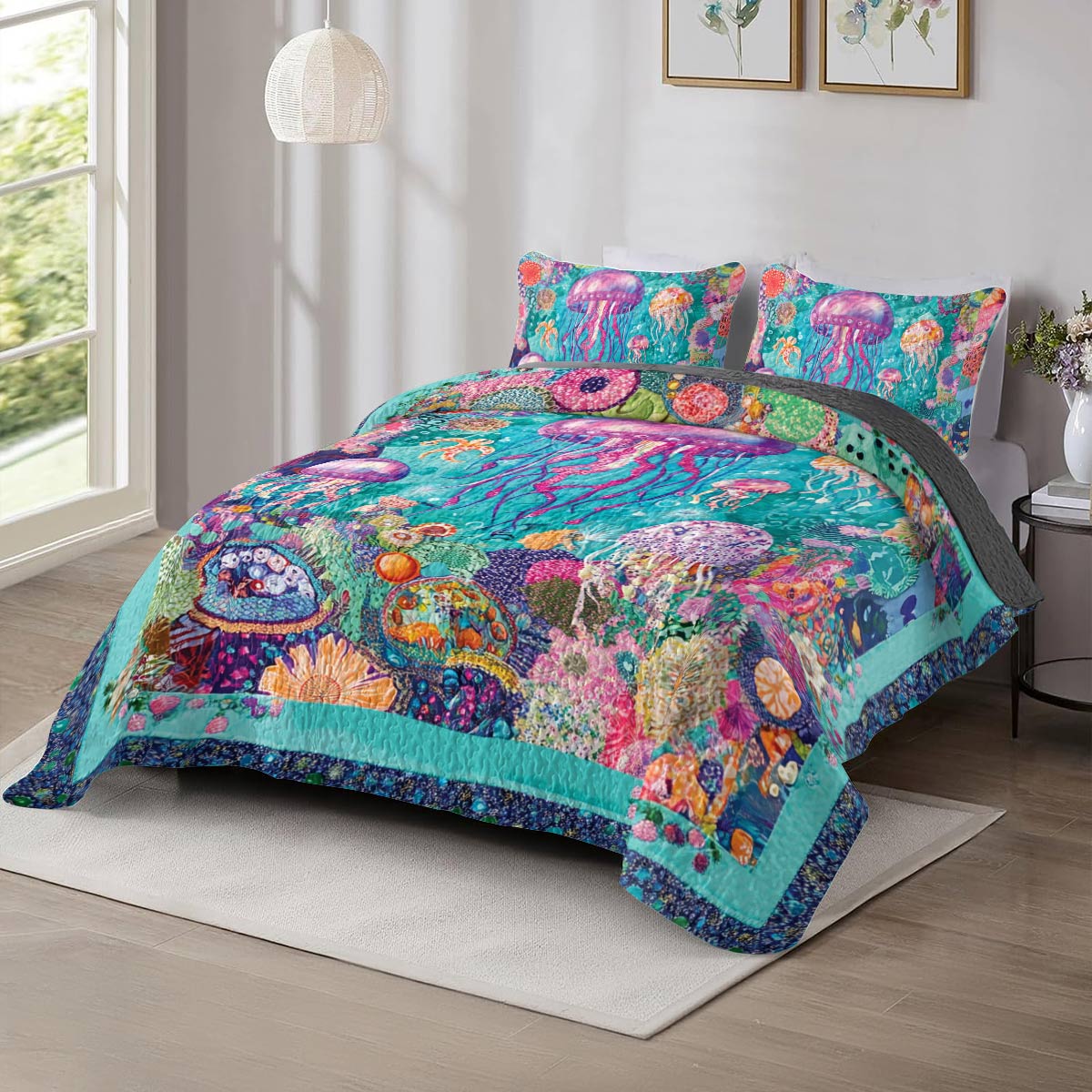 Shineful All Season Quilt 3-Piece Set Underwater Dream