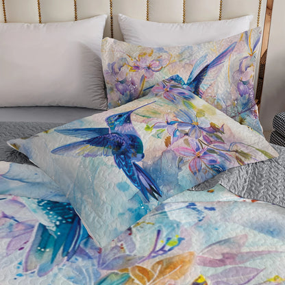 Shineful All Season Quilt 3-Piece Set Hummingbird Haven