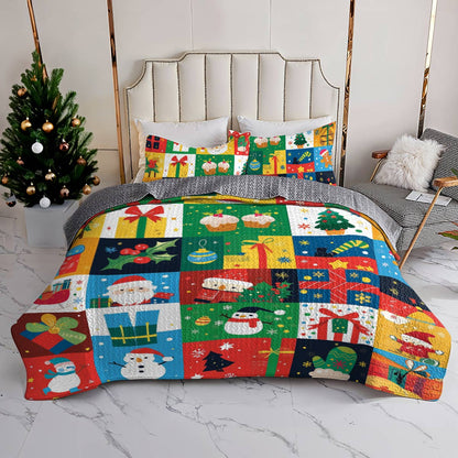 Shineful All Season Quilt 3-Piece Set Festive Joy