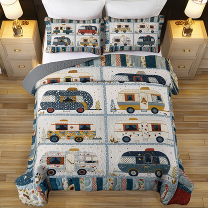 Shineful All Season Quilt 3-Piece Set Lovely Camper