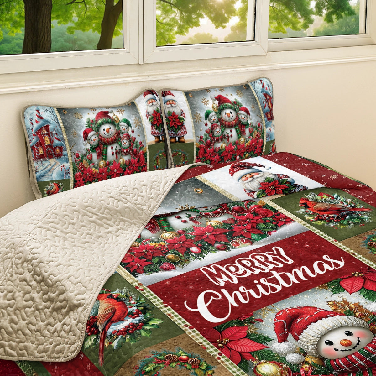 Shineful All Season Quilt 3-Piece Set - Christmas Cheer