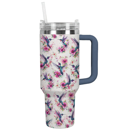 Humming Bird 40 Oz Shineful™ Tumbler Pattern Nl09 Navy 40Oz