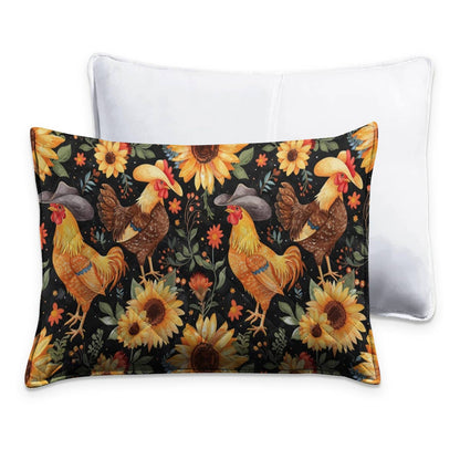 Shineful - All Season Quilt 3-Piece Set Chicken Cowboy