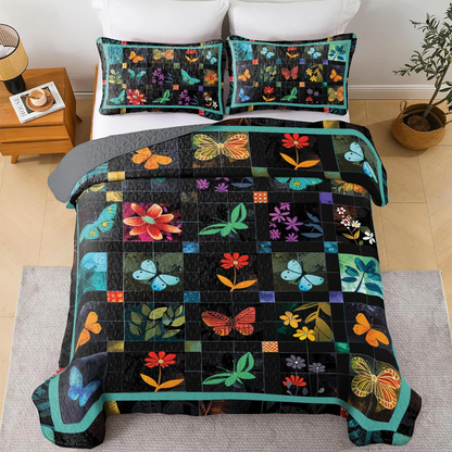 Shineful All Season Quilt 3-Piece Set Garden Dreams