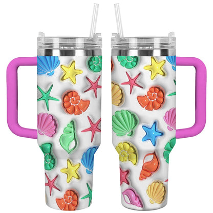 Shineful Glossy Tumbler Seashell Colorful