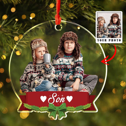 Shiny Dekoration Ornament Foto hochladen Familie personalisiert