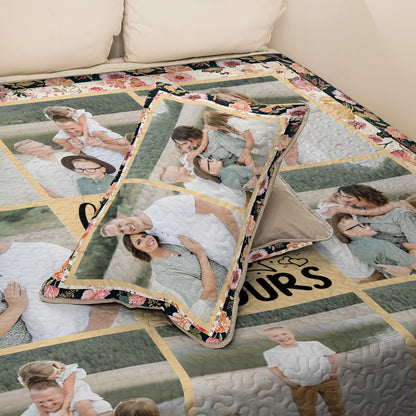 Shineful All Season Quilt 3-Piece Set Personalized Family Story