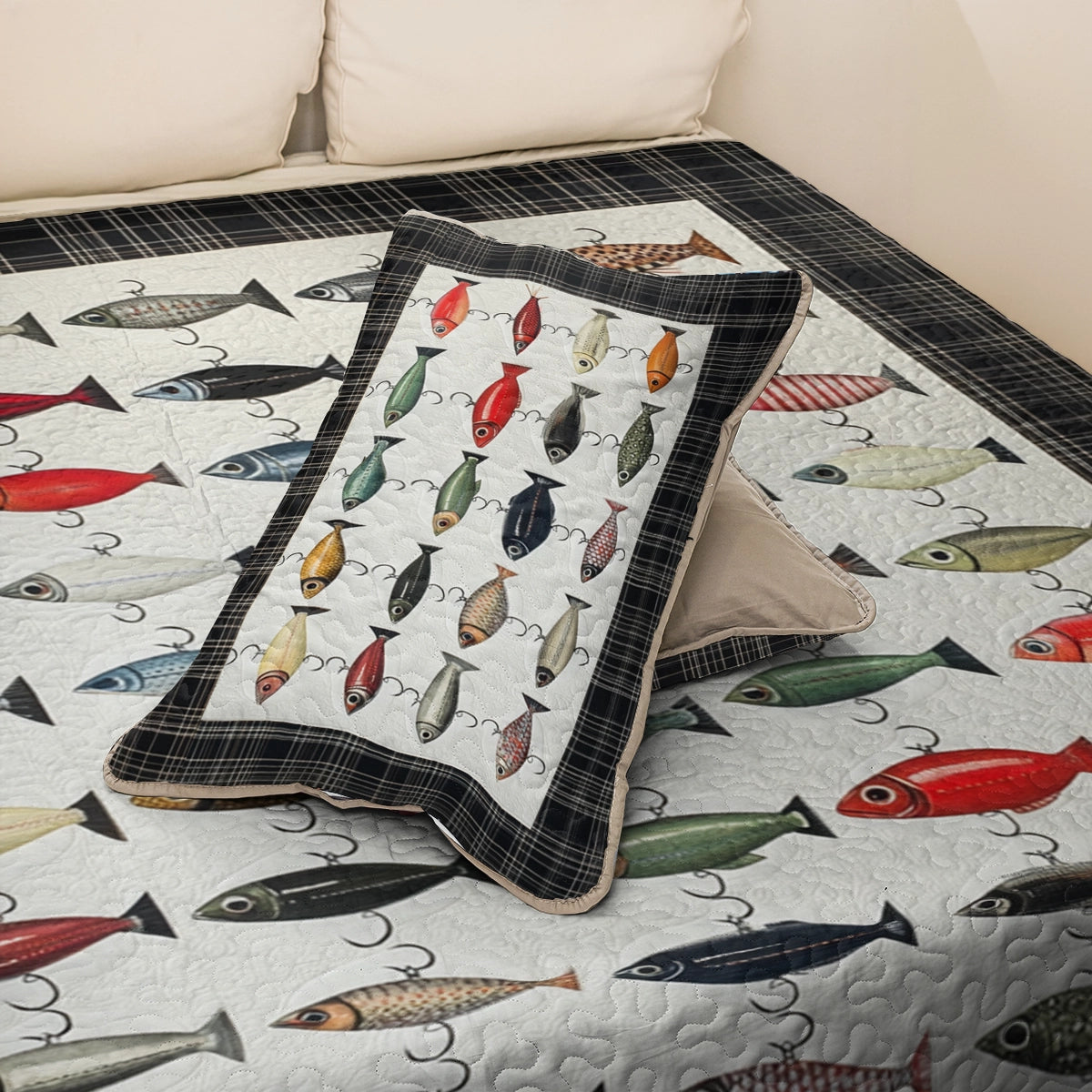 Shineful All Season Quilt 3-Piece Set Fish Frenzy