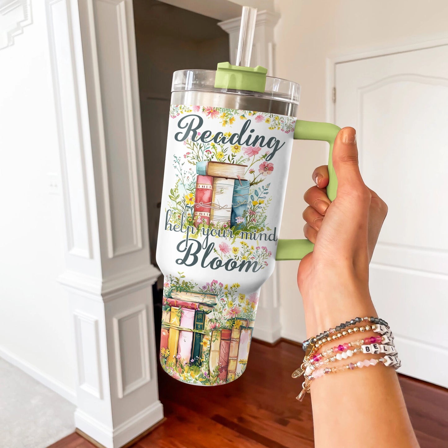 Shineful Tumbler Floral Reading Book