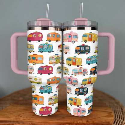 Shineful Tumbler Retro Camper Adventure