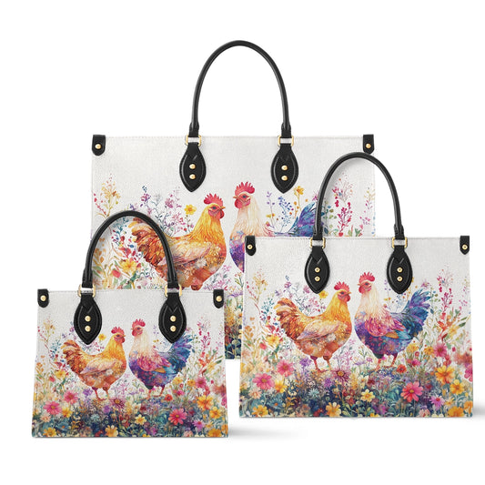 Shineful Leather Bag Springtime Rooster