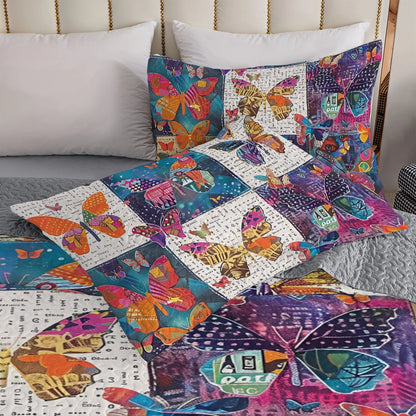 Shineful All Season Quilt 3-teiliges Set Flutter Fantasy Butterfly