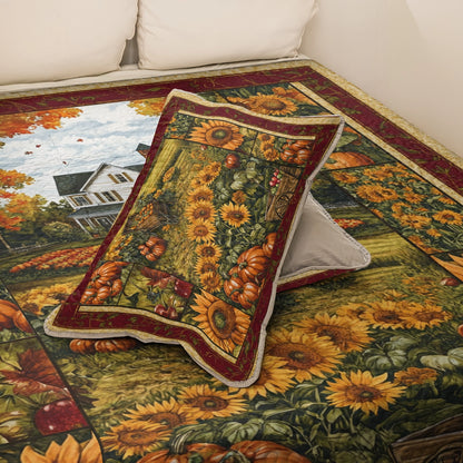 Shineful All Season Quilt 3-Piece Set Autumn Harvest Charm