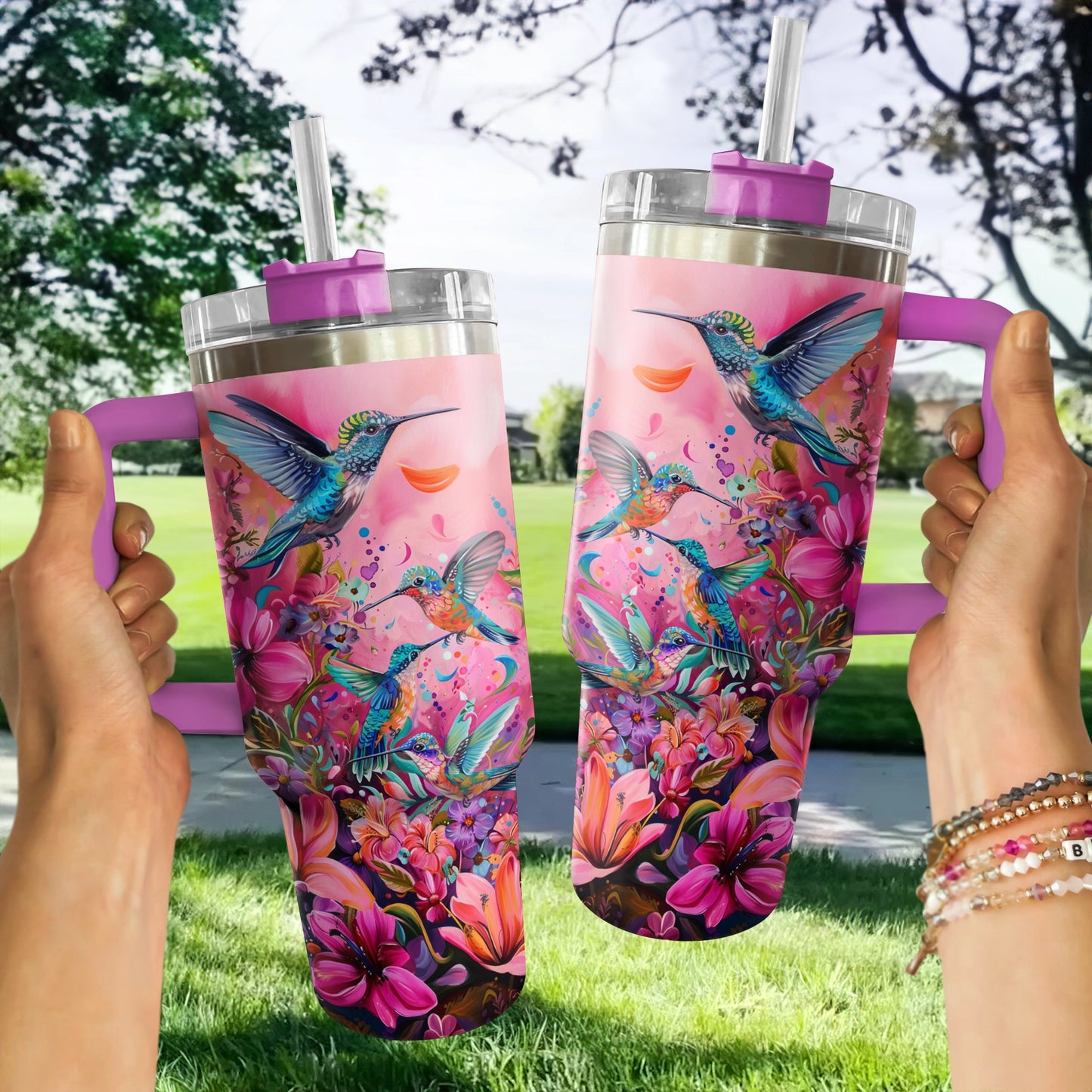 Shineful Tumbler Bird Embrace The Bloom