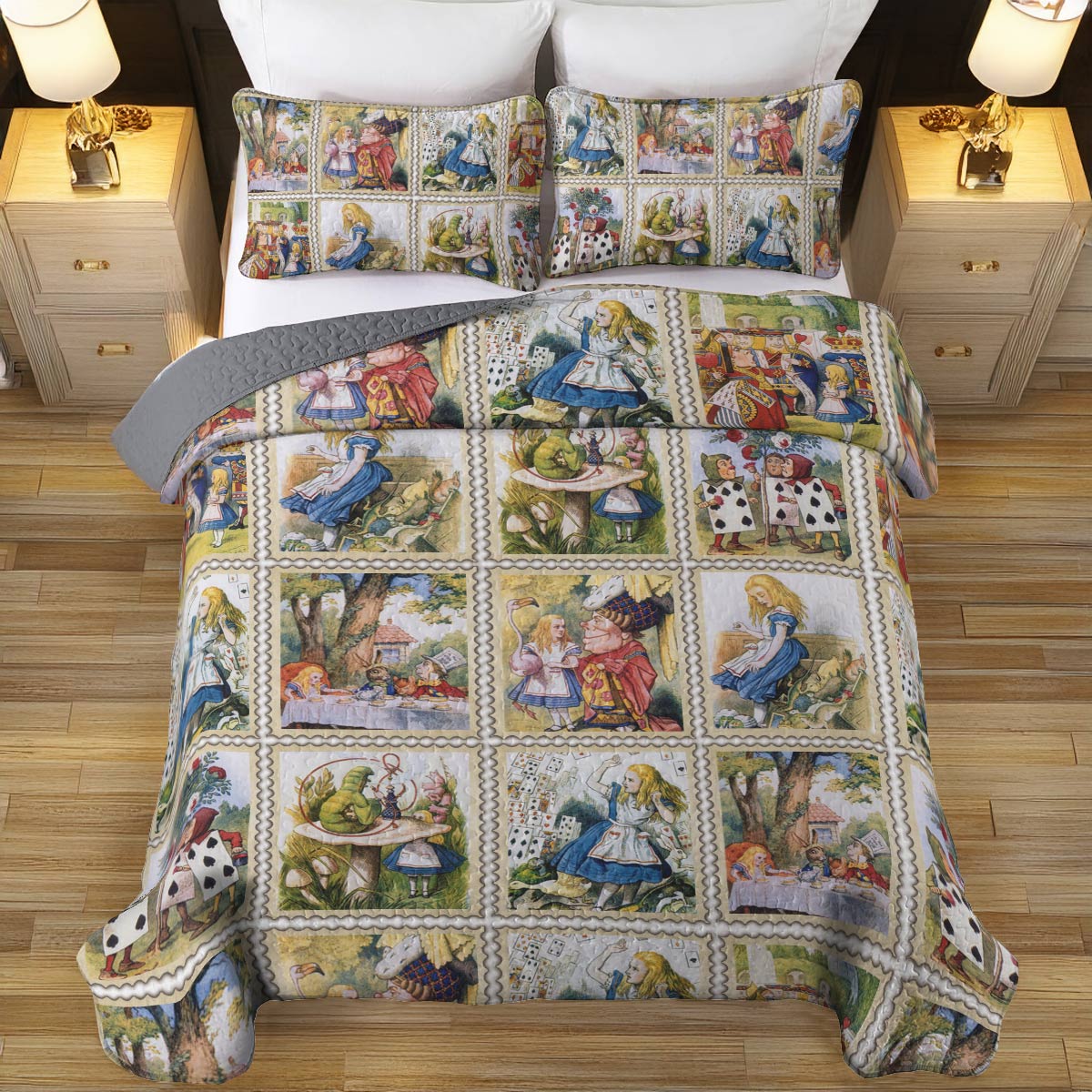 Shineful All Season Quilt 3-Piece Set Wonderland Stamp