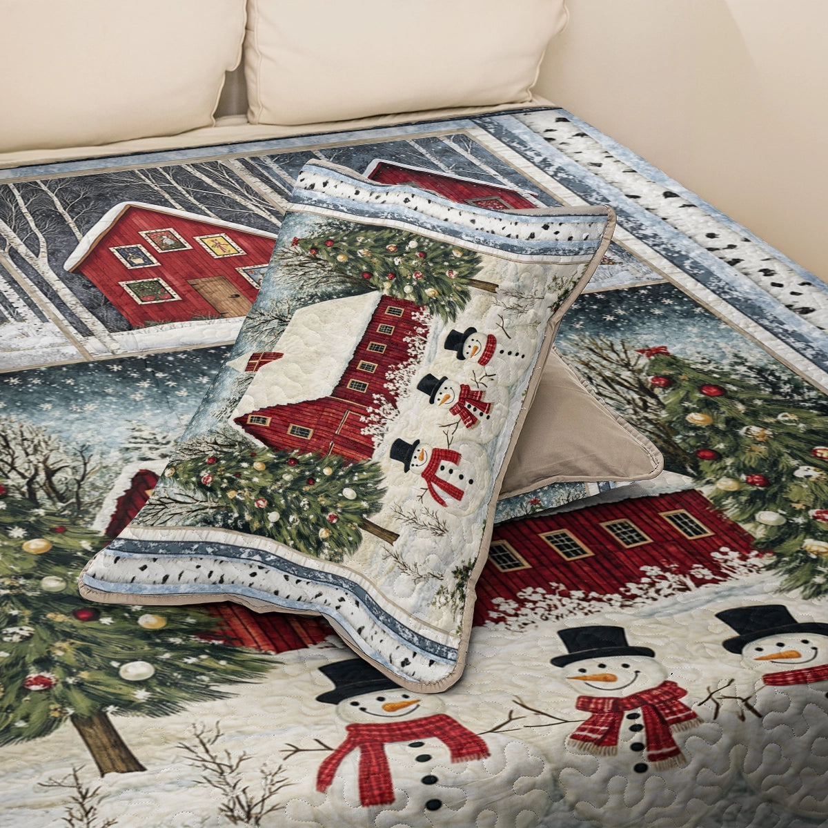 Shineful All Season Quilt 3-teiliges Set Christmas Wonderland Retreat