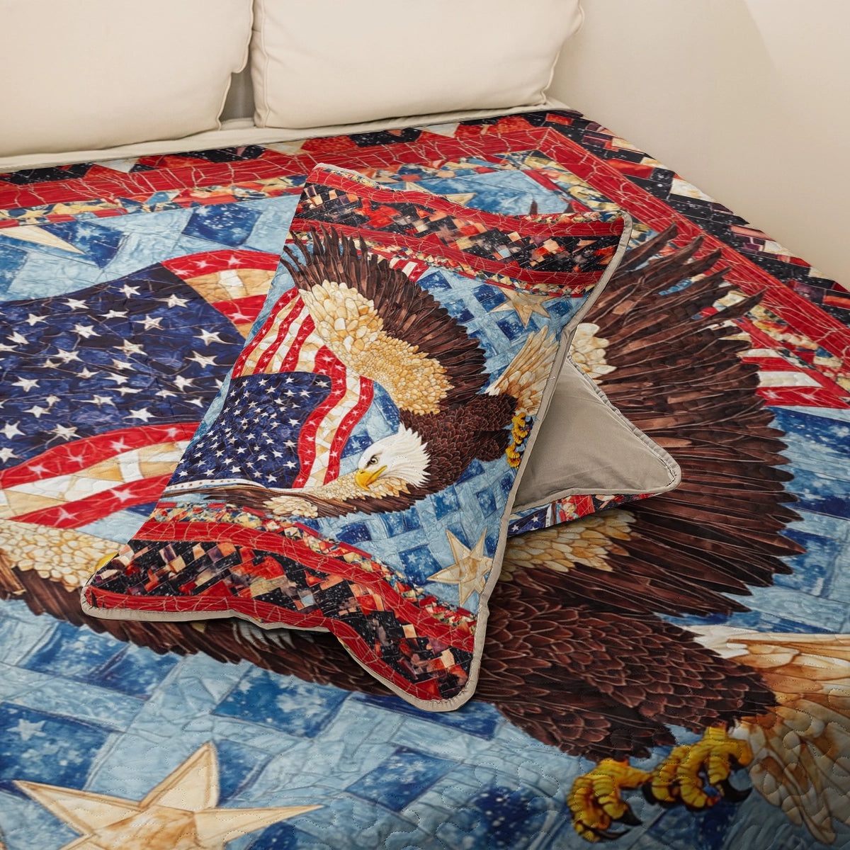 Shineful All Season Quilt 3-Piece Set American Spirit