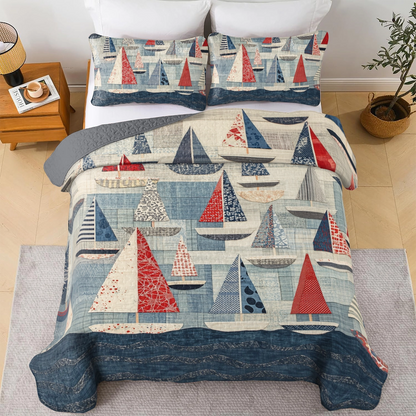 Shineful All Season Quilt 3-teiliges Set Sailing Adventure