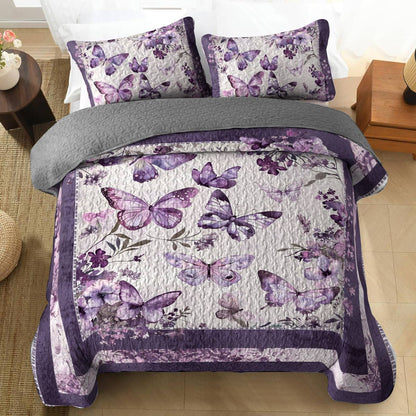 Shineful All Season Quilt 3-teiliges Set Butterfly Heaven