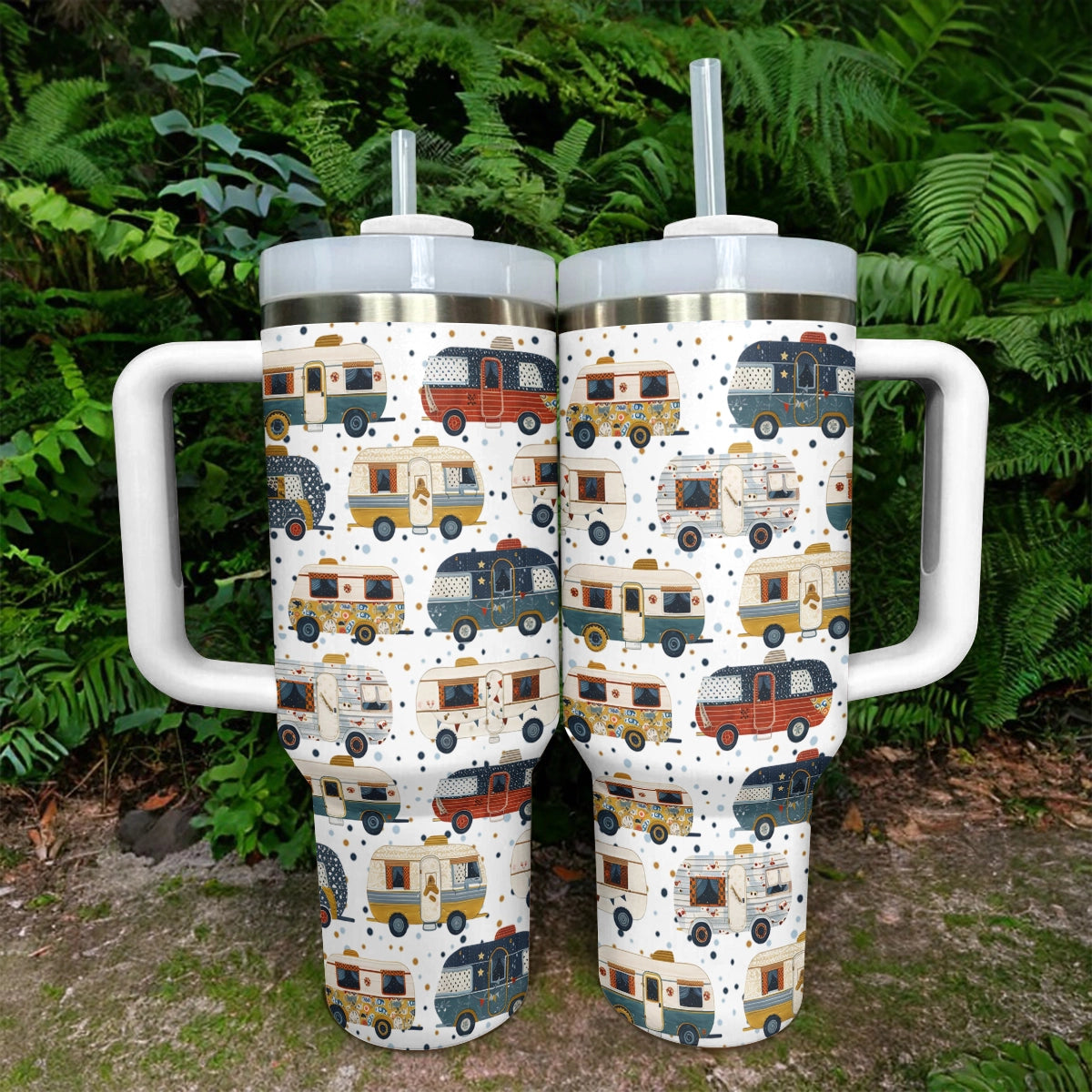 Shineful Tumbler Vintage Camper