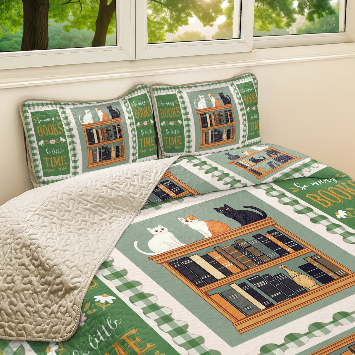 Shineful All Season Quilt 3-Piece Set - Bookworm's Retreat