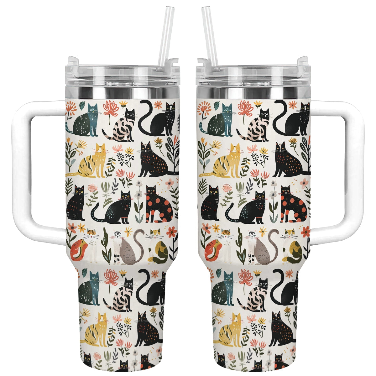 Shineful Tumbler Botanical Cat Bliss