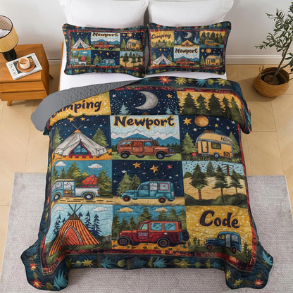 Shineful All Season Quilt 3-teiliges Set Newport Camping Code