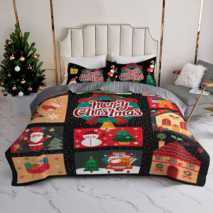 Shineful All Season Quilt 3-Piece Set Christmas Cheer