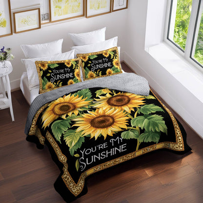 Shineful All Season Quilt 3-Piece Set Sunny Blossom