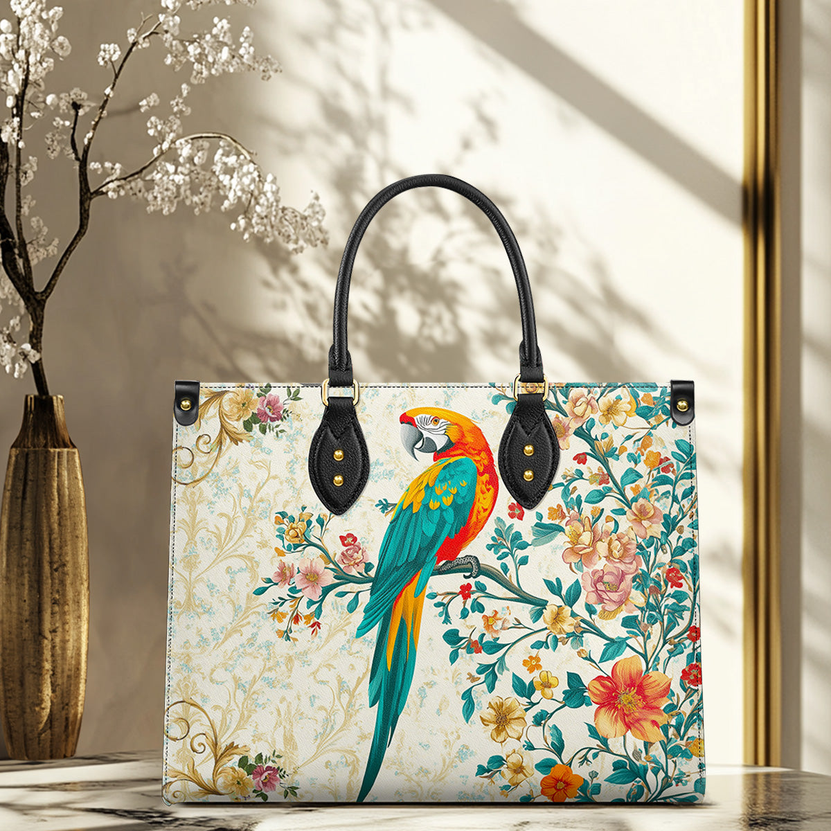 Shineful Leather Bag Macaw Enchantment