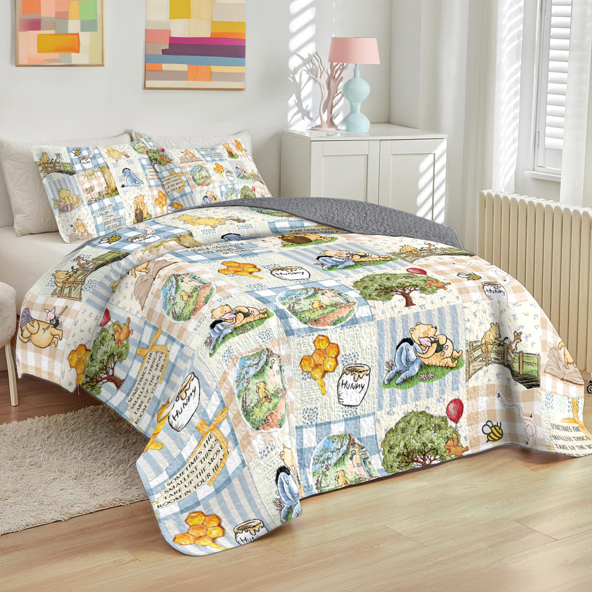 Shineful All Season Quilt 3-teiliges Set Pooh Charm