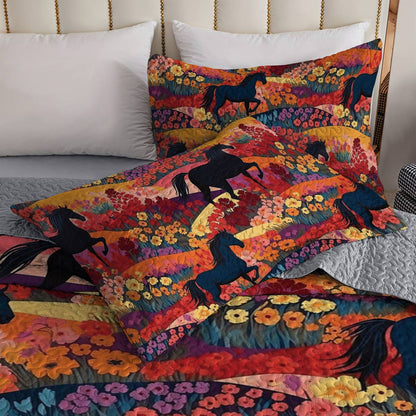 Shineful All Season Quilt 3-Piece Set Equestrian Dreams