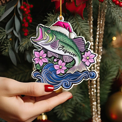 Shineful 2D Acrylic Ornament Personalized Gentle Bass Christmas Lovely