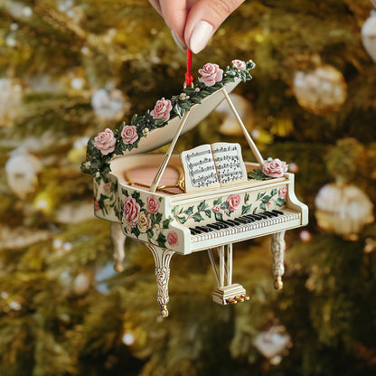 Shineful 2D Acrylic Ornament Melody in Bloom Piano