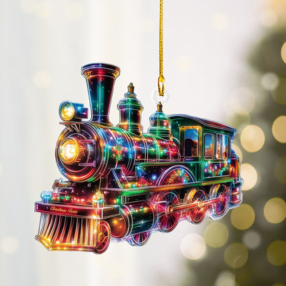 Shineful 2D Acrylic Ornament - Christmas Train